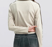 森馬（Semir）【長(cháng)袖T恤合輯】女短款做舊復古修身春秋季街頭字母假兩件套頭衫 B款-咖色調00355 2XL 175/96A 曬單實(shí)拍圖