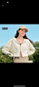 森馬（Semir）【梅花聯(lián)名】短外套女寬松連帽夾克2024年秋新款顯高顯瘦上衣白色 奶白10501 XL 曬單實(shí)拍圖