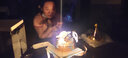 曼恒祝壽老人生日蛋糕全國同城配送當天送爸媽新鮮奶油水果壽桃蛋糕 M款老人祝壽蛋糕 10英寸(適合4-7人) 曬單實(shí)拍圖