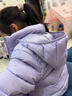 優(yōu)衣庫童裝男童女童高級輕型羽絨連帽外套帽子可拆卸471377 71 淺藍紫色 130 曬單實(shí)拍圖
