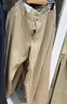 優(yōu)衣庫男女裝棉麻混紡休閑褲/褲子寬松直筒長(zhǎng)褲470598 470598/30淺米色 XL 曬單實(shí)拍圖