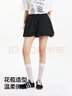 森馬（Semir）休閑褲女純色松緊腰短褲2025夏溫柔寬松花苞褲少女感109325125004 曬單實(shí)拍圖