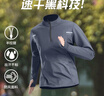 艾倫伯頓跑步半拉鏈訓練服男長(cháng)袖速干衣運動(dòng)t恤體育田徑晨跑健身上衣外套 灰色【速干 寬松 運動(dòng)】 L （120-140斤） 曬單實(shí)拍圖
