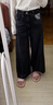 UR2025秋季新款女裝丹寧回潮復古腰帶牛仔長(cháng)褲UYV850111+ 天藍 27 曬單實(shí)拍圖