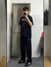回力褲子秋季男運動(dòng)褲男百搭直筒休閑褲男寬松闊腿褲子男褲 曬單實(shí)拍圖