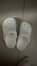 卡駱馳（CROCS）貝雅兒童洞洞鞋男女童戶(hù)外包頭沙灘鞋拖鞋/207013/207012 白色-100 35 (215mm) 曬單實(shí)拍圖