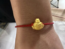 周大生黃金轉運珠足金十二生肖蛇年本命年手鏈送女友老婆生日節日禮物 生肖狗 曬單實(shí)拍圖