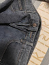 AEMAPE蘋(píng)果高端九分牛仔褲男士秋冬季男褲大碼寬松直筒彈力休閑9分褲子 159黑灰色 31 曬單實(shí)拍圖