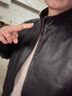 WVD2025新款單皮皮夾克休閑立領(lǐng)山羊皮真皮夾克秋冬男皮夾克 黑色單皮 黑色單皮 L 105-125斤 曬單實(shí)拍圖