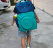樂(lè )高樂(lè )高小學(xué)生書(shū)包1-6年級背包大格局雙肩包多口袋輕純色藍綠20224 曬單實(shí)拍圖