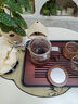 茶皇子（CHAHUANGZI）泡茶壺茶水分離飄逸杯全玻璃內膽泡茶神器辦公室泡茶家用茶具套裝 泡茶壺+4品茗杯 700ml 曬單實(shí)拍圖
