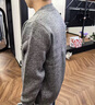 BG GLAMURB輕奢品牌外套男士夾克高端簡(jiǎn)約低調開(kāi)衫毛衣男秋季立領(lǐng)休閑針織衫 灰色 L 建議120-135斤 曬單實(shí)拍圖