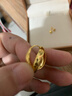 老廟黃金耳環(huán)批花C形耳釘耳圈送女友送給媽媽生日禮物 曬單實(shí)拍圖