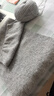 坤隨 24s/3仿羊絨毛線(xiàn)團手工編織圍巾毛衣寶寶羊毛線(xiàn)衣 仿羊絨毛線(xiàn)團+伴侶線(xiàn)【淺灰色】 曬單實(shí)拍圖