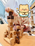 菲加尼實(shí)木可啃咬大顆粒無(wú)油漆兒童積木玩具嬰幼兒童男生女孩子生日禮物 曬單實(shí)拍圖