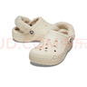 卡駱馳（CROCS）貝雅暖絨克駱格洞洞鞋|206633 冬日白-11S 37/38(230mm)  曬單實(shí)拍圖