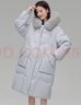 雪中飛秋冬新款百搭狐貍毛領(lǐng)廓形保暖鴨絨女士羽絨服長(cháng)款連帽時(shí)尚大氣 藍色 M 165/88A 曬單實(shí)拍圖
