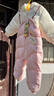 巴拉巴拉嬰兒連體衣假兩件羽絨服冬裝2024外出抱衣造型加厚萌208424120209 曬單實(shí)拍圖