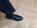 YRC意爾康男鞋正裝商務(wù)皮鞋低幫系帶皮鞋男英倫潮流男鞋真皮男鞋 黑色內增高款 單層 11030 39 曬單實(shí)拍圖