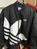 adidas情侶款復古寬松運動(dòng)立領(lǐng)夾棉外套男女秋冬阿迪達斯三葉草 黑色 M 曬單實(shí)拍圖