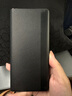 正件適用華為MateX6手機殼真素皮 x6典藏版保護皮套全包防摔huawei折疊屏保護套翻蓋智能視窗男女 黑 曬單實(shí)拍圖