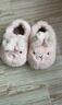 幸?，旣悾–heerful Mario）兒童棉拖鞋冬季寶寶家居棉鞋男童女童冬款小孩可愛(ài)兔子包跟毛拖鞋 曬單實(shí)拍圖