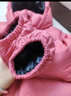 保姆鵝 兒童羽絨服寶寶中長(cháng)款加厚冬季外套防風(fēng)保暖白鴨絨冬裝[NG2654] 石榴粉 150 曬單實(shí)拍圖