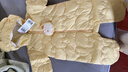 巴拉巴拉童裝嬰兒連體衣輕薄羽絨服寶寶衣服2025冬裝抱衣爬服男童女童萌趣 黃色雪人-白鴨絨 80 cm-充絨量41g 曬單實(shí)拍圖