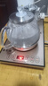 益茶福全自動(dòng)上水電熱水壺底部上水嵌入式電茶爐燒水壺燒水一體機玻璃煮茶壺保溫泡茶壺開(kāi)水壺 1L 保溫玻璃套裝SQ-008金色 曬單實(shí)拍圖