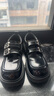 百思圖2025秋商場(chǎng)新款英倫學(xué)院風(fēng)牛津鞋皮鞋樂(lè )福鞋女單鞋D3271CM5 黑色 37 曬單實(shí)拍圖