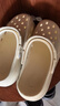 名創(chuàng  )優(yōu)品（MINISO）洞洞鞋男女夏季外穿涼鞋防滑厚底踩屎感包頭涼拖鞋 卡其+海洋星星 曬單實(shí)拍圖