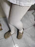LZJV秋冬季加絨奶白色連褲襪日系麻花紋JK米白絲襪加厚保暖打底褲襪女 米白色均碼（加絨） 80-130斤 曬單實(shí)拍圖