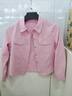 VEOX棉質(zhì)小香風(fēng)短款外套女2025秋秋新款洋氣質(zhì)小個(gè)子休閑百搭長(cháng)袖襯衣 粉色 M 【建議100斤內】 曬單實(shí)拍圖