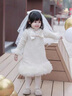 G.DUCKKIDS小黃鴨童裝女童連衣裙春秋冬季公主裙小香風(fēng)兒童套裝夾棉生日禮服 米白色加厚 90 尺碼建議1~2歲cm 曬單實(shí)拍圖