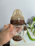 世喜新生兒防脹氣奶瓶0-1個(gè)月玻璃嬰兒仿母乳奶嘴160mlAB款隨機發(fā) 曬單實(shí)拍圖