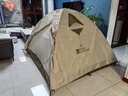 牧高笛（MOBIGARDEN）冷山帳篷 戶(hù)外徒步露營(yíng)防風(fēng)防雨大空間雙層三季鋁桿帳篷 【經(jīng)典版】三人-晨霧白 曬單實(shí)拍圖