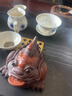 璽翰雅（ROYHOYE）宜興紫砂茶寵茶玩茶具擺件精品可養蟾蜍茶壺茶道配件大號三足金蟾 三足金蟾-鴻運當頭 曬單實(shí)拍圖