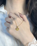 COISE黃金吊墜女999足金項鏈愛(ài)心鎖骨鏈簡(jiǎn)約首飾品套鏈生日禮物送老婆 精美玫瑰禮盒-請勿單拍 曬單實(shí)拍圖