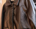 優(yōu)衣庫女裝仿皮短茄克/外套休閑時(shí)尚翻領(lǐng)夾克480060 38 深褐色 M /160/84A 曬單實(shí)拍圖