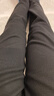 利郎發(fā)熱紗保暖休閑褲男秋冬季商務(wù)男士褲子微彈舒適長(cháng)褲重磅磨毛男褲 曬單實(shí)拍圖