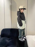 回力童裝兒童羽絨服2025新款男童撞色開(kāi)衫秋冬女童85%白鴨絨輕薄棉襖 藍/H白回力小K 160 曬單實(shí)拍圖