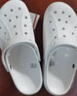 CROCS卡駱馳貝雅云彩女士洞洞鞋|208186 白色-100 37/38(240mm) 曬單實(shí)拍圖