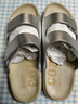 愛(ài)步（ECCO）勃肯鞋女 平底外穿涼拖鞋 軟底運動(dòng)沙灘鞋  科摩206823 HL 銀色20682301682 37 曬單實(shí)拍圖
