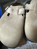 BIRKENSTOCK勃肯德國進(jìn)口男女款涂油皮軟底復古Boston包頭拖鞋 棕色窄版1019484 38 曬單實(shí)拍圖