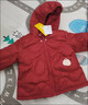 巴拉巴拉兒童羽絨服女童男童2025年冬季寶寶輕薄保暖外套上衣萌趣男寶女寶 紅色小熊仔61003-白鴨絨 90 (充絨量28g) 曬單實(shí)拍圖