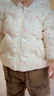 巴拉巴拉童裝嬰兒羽絨服寶寶外套冬裝造型時(shí)尚撞色可愛(ài)萌趣保暖 白紅色調00316-白鴨絨 90 （充絨量64g） 曬單實(shí)拍圖