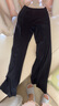 IEF/愛(ài)依服2025夏季新款女裝休閑褲通勤百搭微喇開(kāi)叉鯊魚(yú)褲 曬單實(shí)拍圖