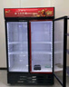 新飛（frestec）展示柜冷藏保鮮柜酒水飲料冰柜雙開門冷藏柜酒店冷藏保鮮柜超市直冷玻璃門風冷無霜冰箱立式冷柜 小雙門黑紅588L【直冷省電】【店長推薦】 曬單實拍圖