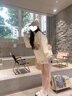 EPET杏色正肩圓領(lǐng)加絨衛衣女秋冬款2025新款設計感百搭超好看長(cháng)袖上衣 杏色圓領(lǐng)【兔車(chē)】薄款 L 建議110-120斤 曬單實(shí)拍圖