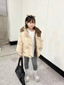G.DUCKKIDS童裝女童羽絨服冬季白鴨絨兒童外套中大童冬裝加厚印花面包服女孩 灰色 150 建議140-150cm11-12歲cm 曬單實(shí)拍圖